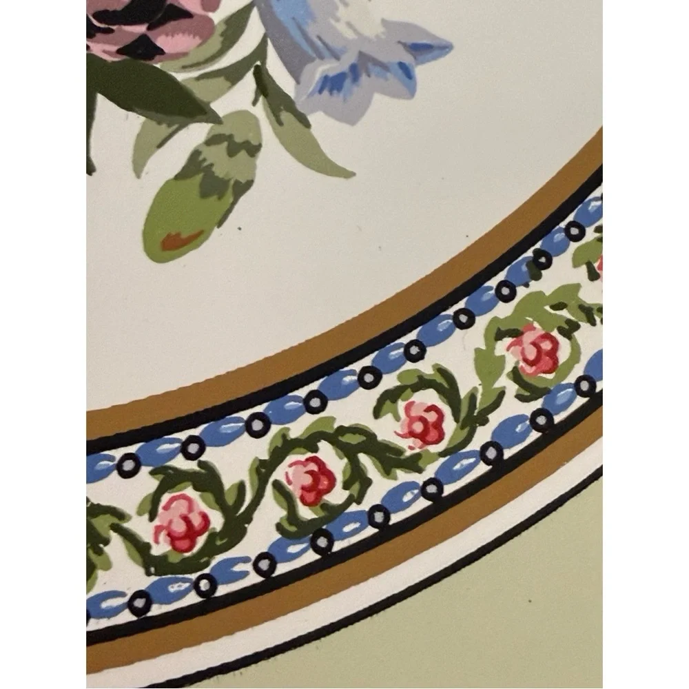 Westgate Vintage Wallpaper Hand Printed Floral Design Croquette 1988 Rare Find